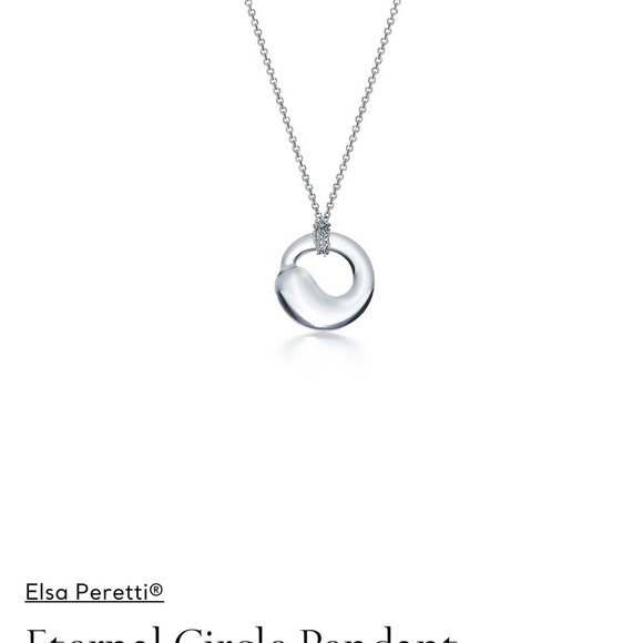Tiffany Elsa Peretti Circle Pendant & Earrings - Picture 5 of 6